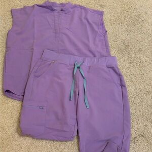 Purple Figs Scrub Set